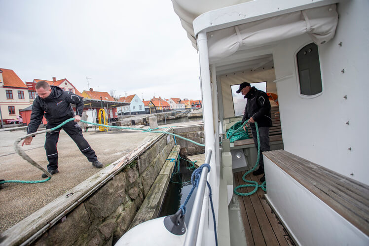 Fortøjning er et af de sikkerhedsrelaterede områder, Christiansøfarten holder øje med via softwareprogrammet Seahealth.