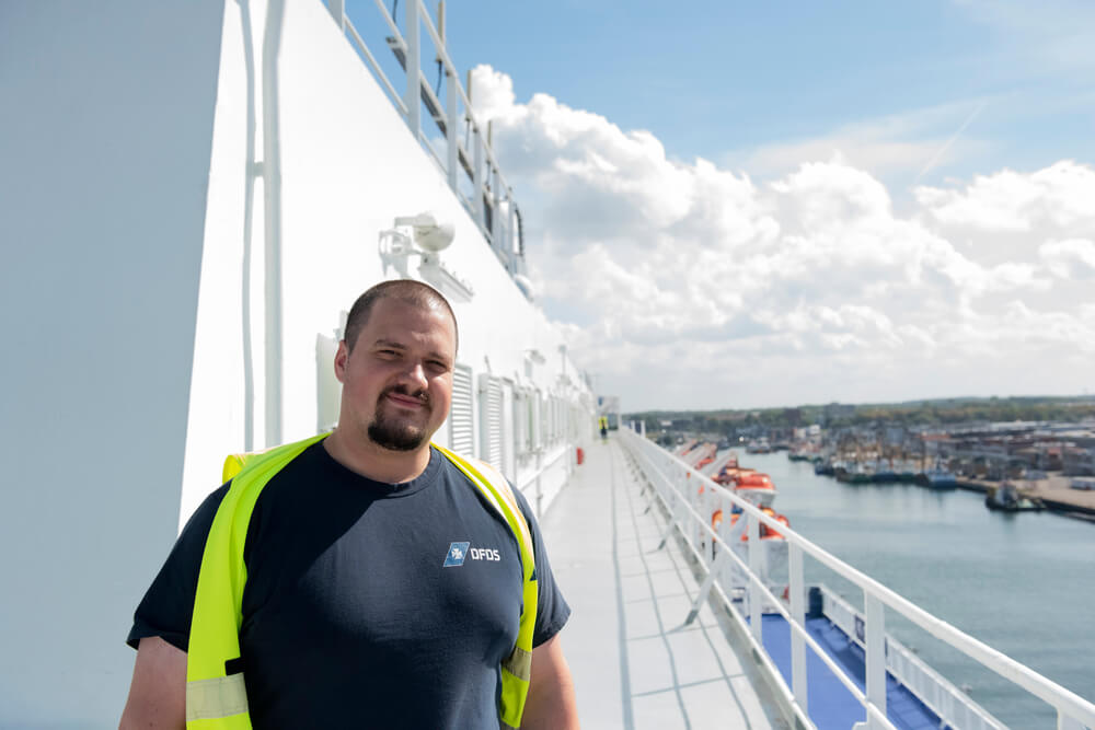 Som overstyrmand på Princess Seaways har Joachim Busse en stor del af det overordnede ansvar for sikkerheden ombord.