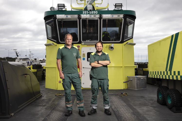 Niklas Rosengren (left) and Henrik Johansson have over 20 years of experience at sea between them.